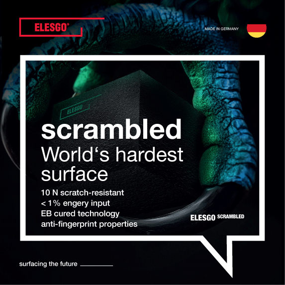 ELESGO scrambled 10 Newton scratch resistance
